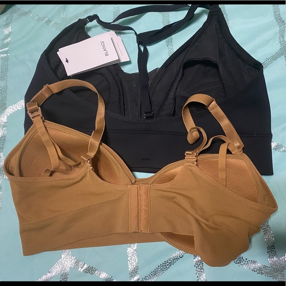 BLANQI Set Of Black and Tan Nursing Bras Size XL - Picture 7 of 7